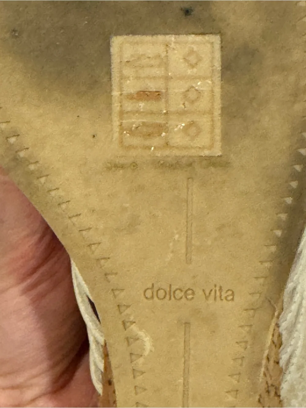 Dolce Vita White Woven Slide Sandals